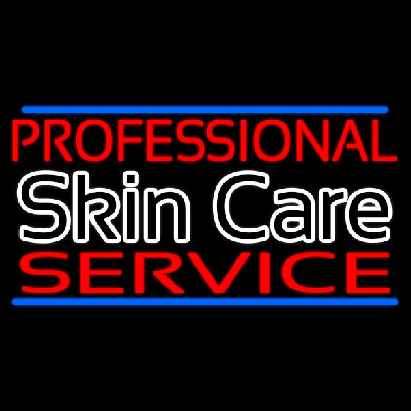 Professional Skin Care Service Neonreclame