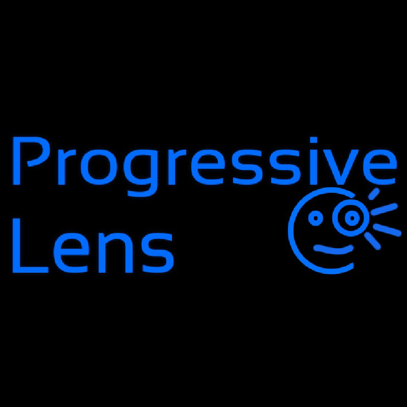 Progressive Lens Neonreclame