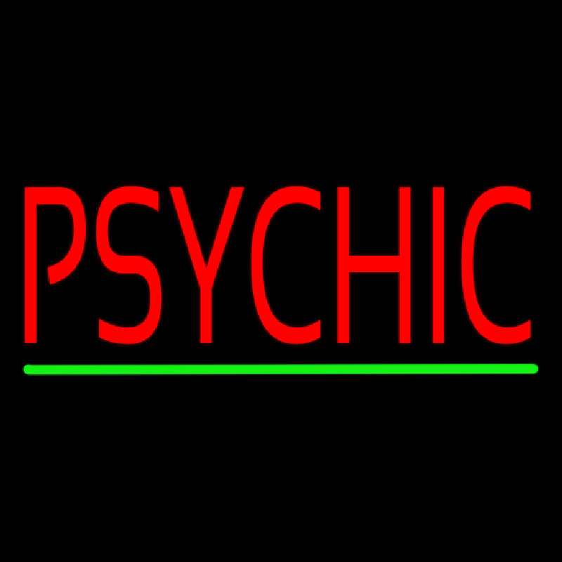 Psychic Green Line Neonreclame