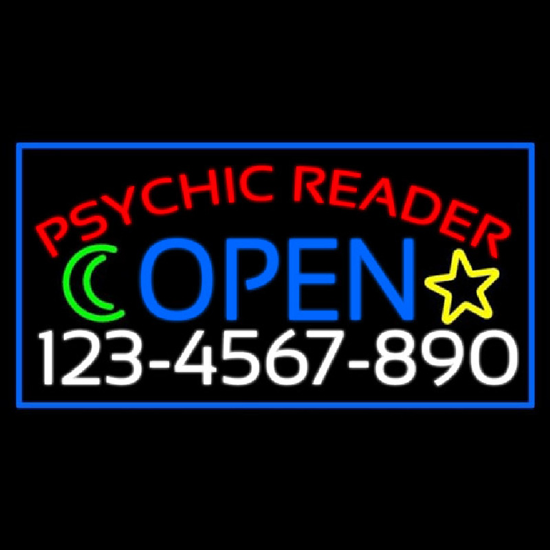 Psychic Reader With Phone Number Open Neonreclame