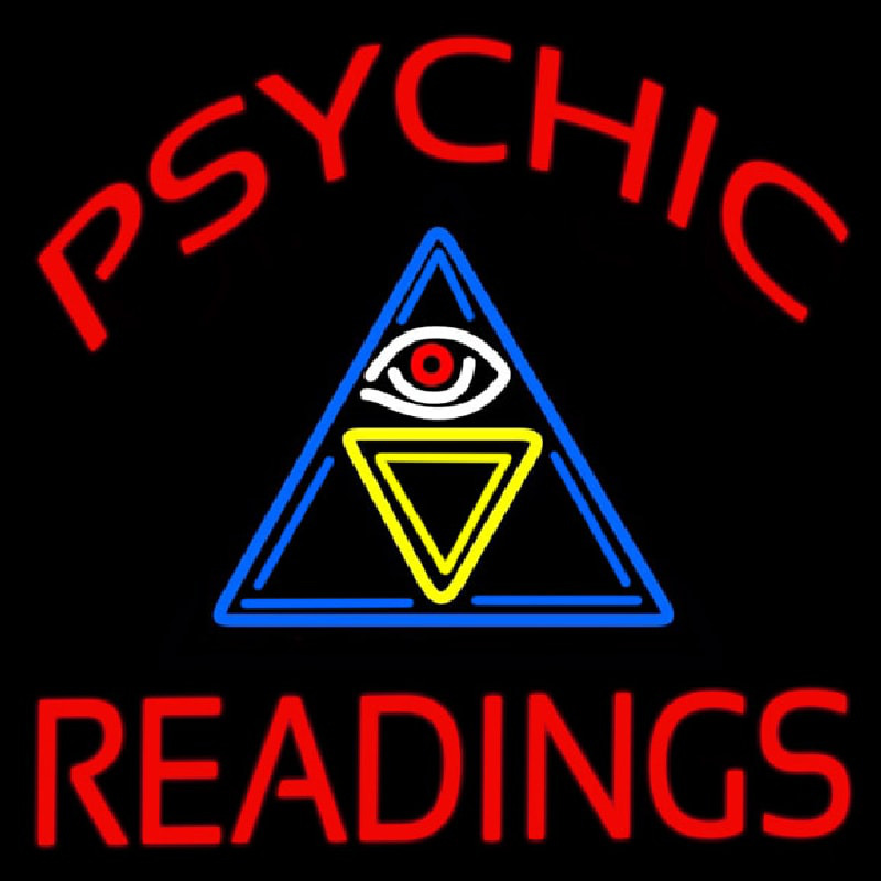 Psychic Readings Logo Neonreclame