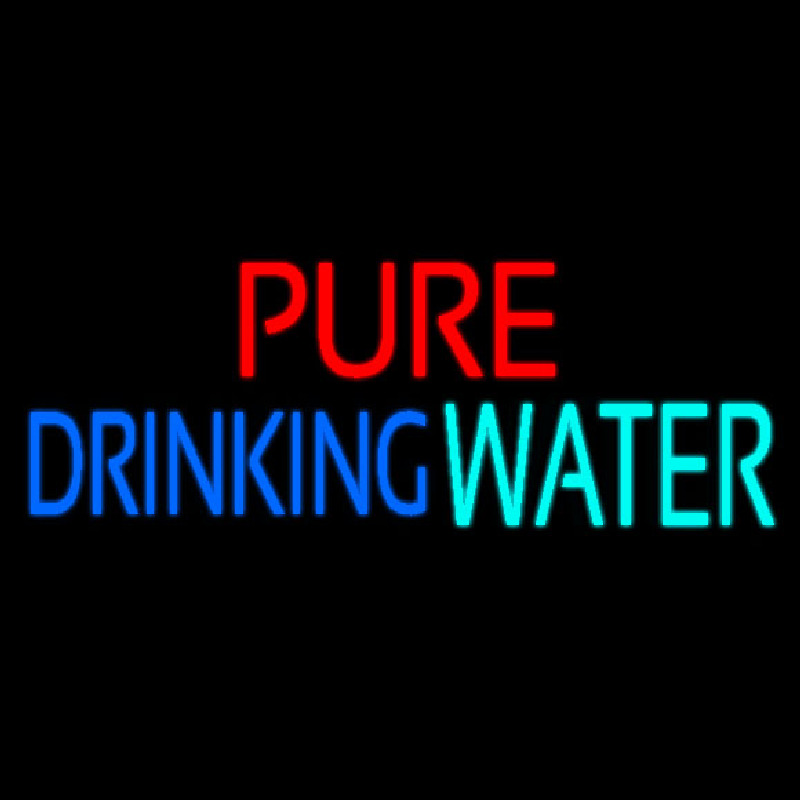 Pure Drinking Water Neonreclame