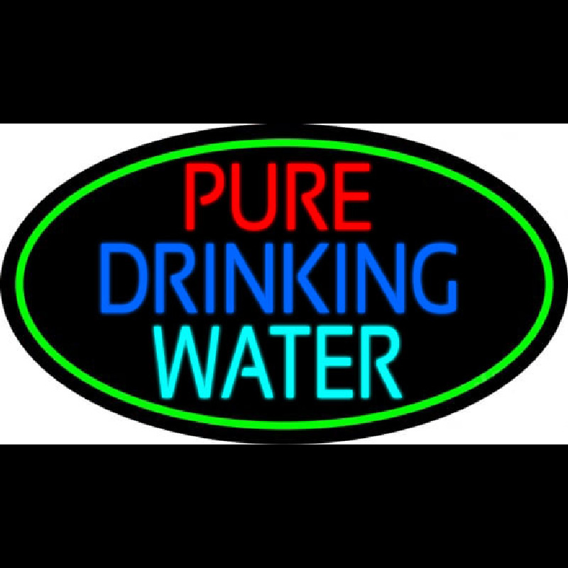 Pure Drinking Water Neonreclame