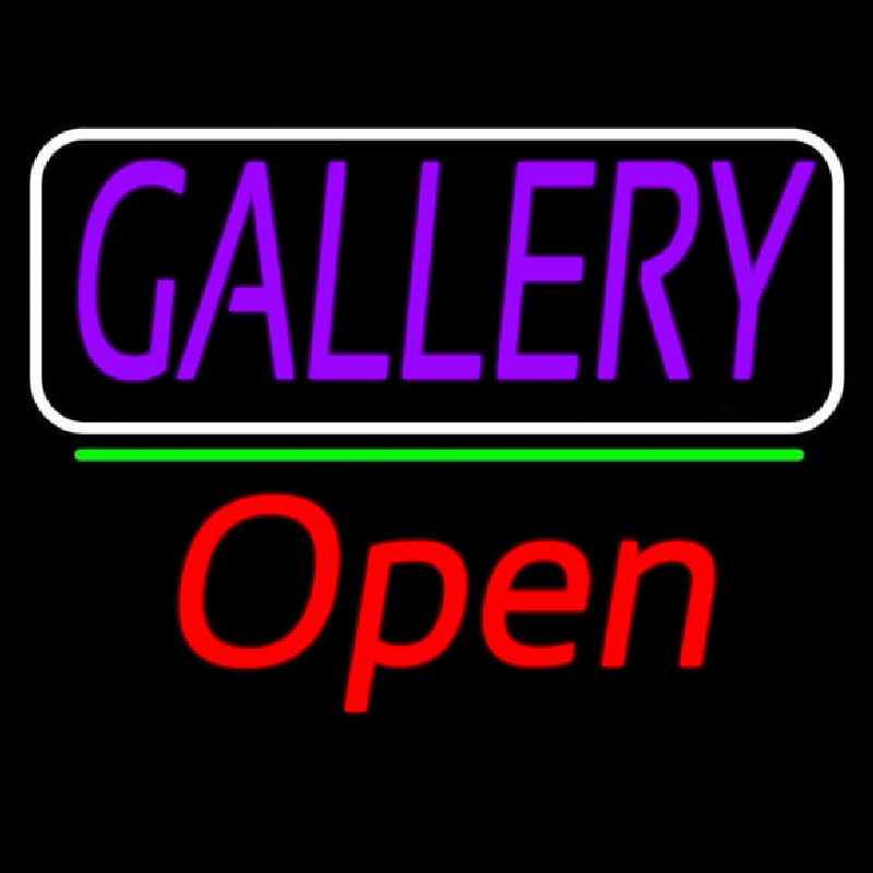 Purle Gallery With Open 2 Neonreclame