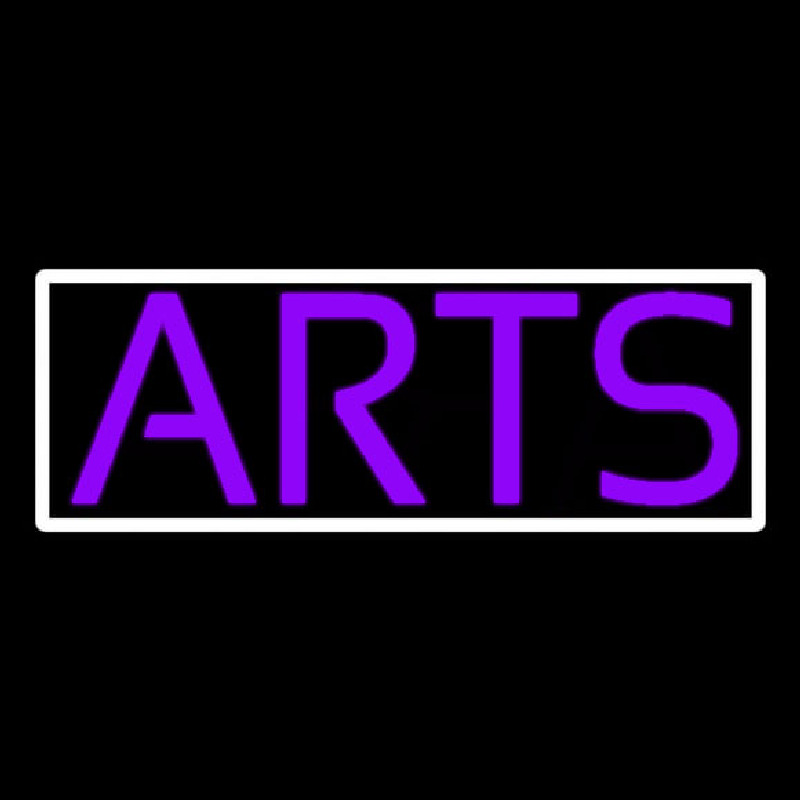 Purple Arts With Border 1 Neonreclame