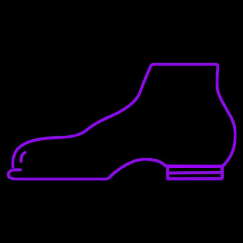 Purple Boots Neonreclame