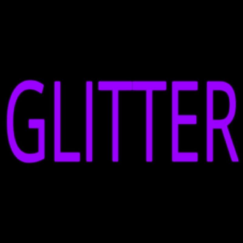 Purple Glitter Neonreclame