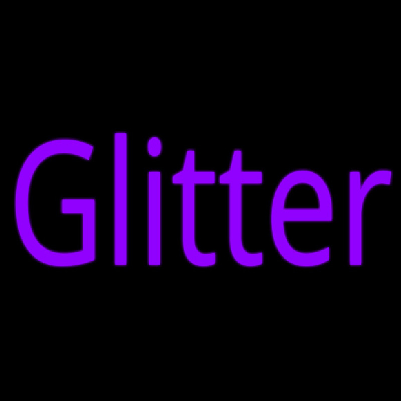 Purple Glitter Neonreclame