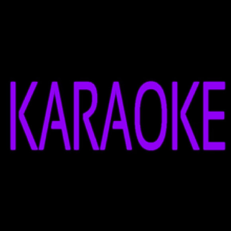 Purple Karaoke Block 1 Neonreclame