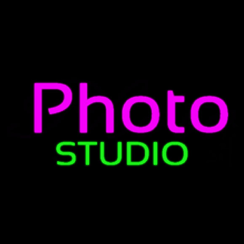 Purple Photo Green Studio Neonreclame