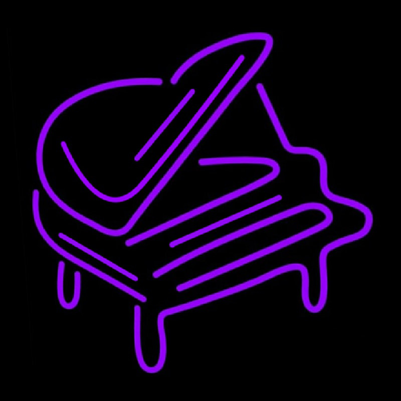 Purple Piano Neonreclame