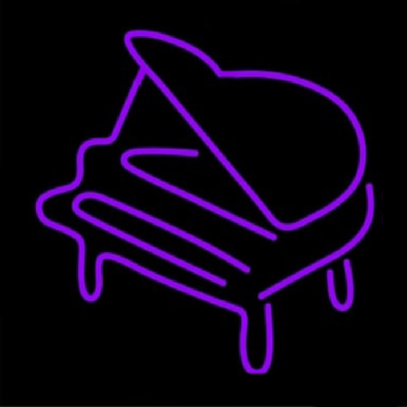 Purple Piano Neonreclame