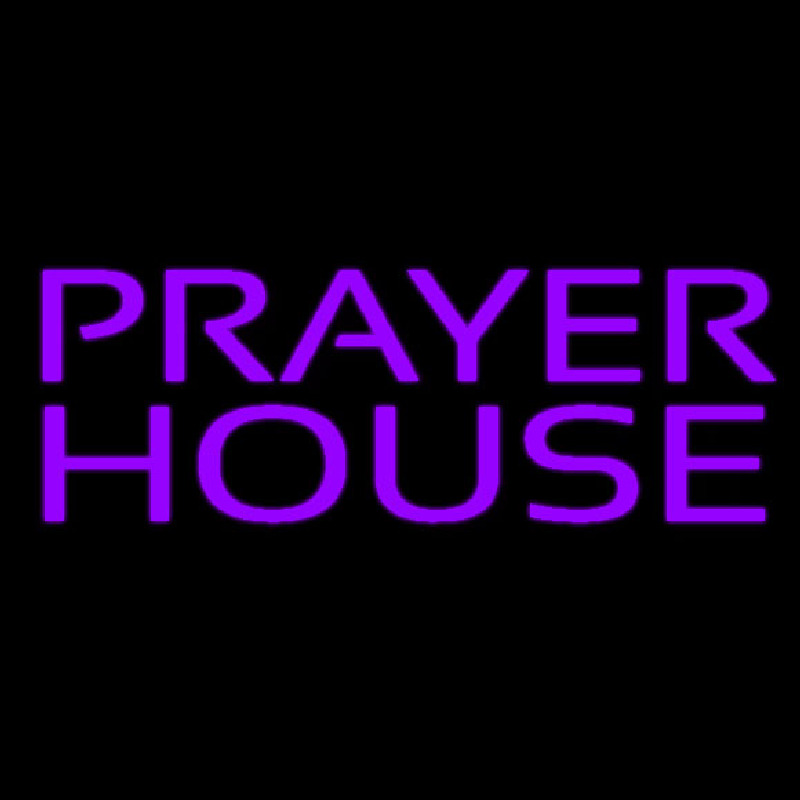 Purple Prayer House Neonreclame