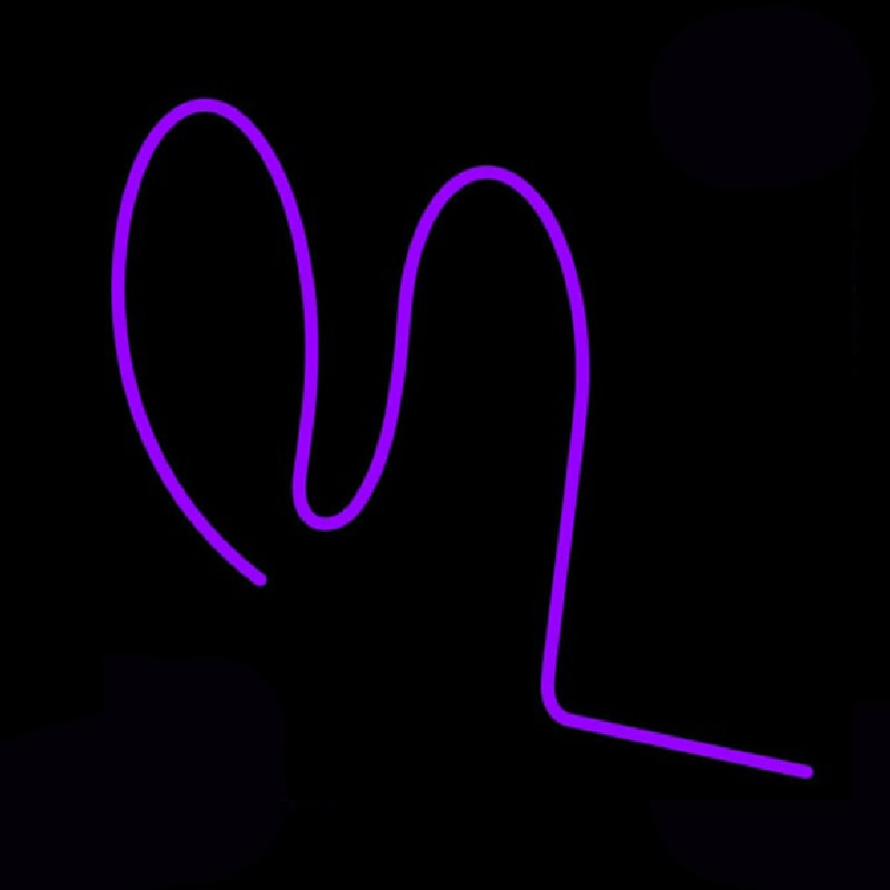 Purple Squiggle Neonreclame