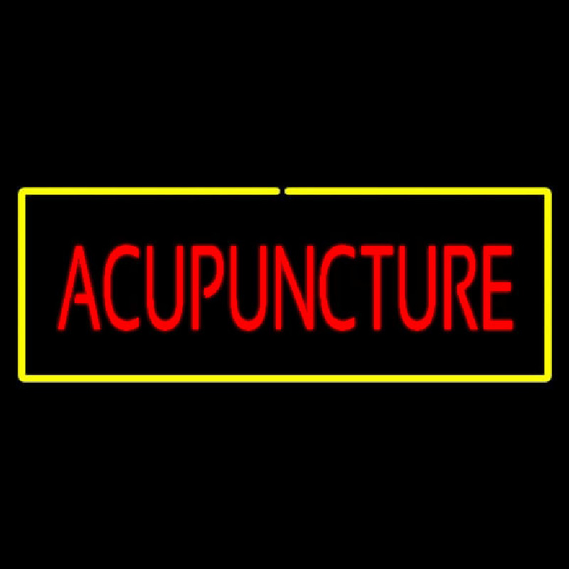 Red Acupuncture Yellow Neonreclame