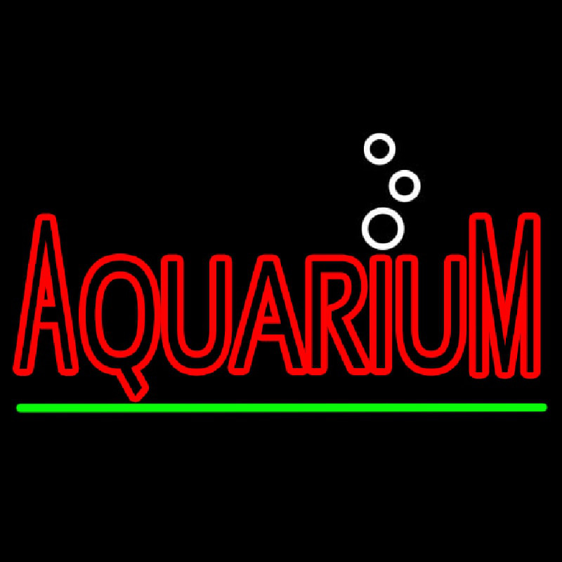 Red Aquarium Green Line Neonreclame