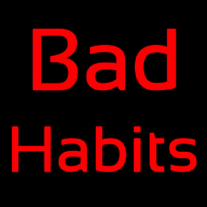 Red Bad Habit Neonreclame