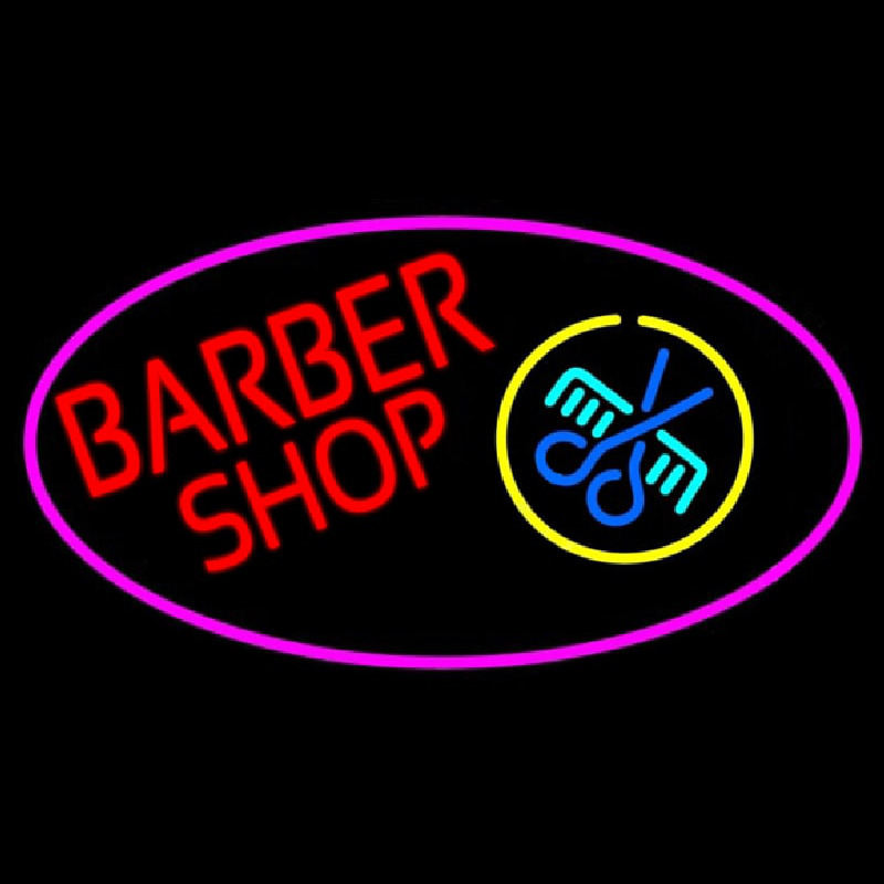 Red Barber Shop Neonreclame