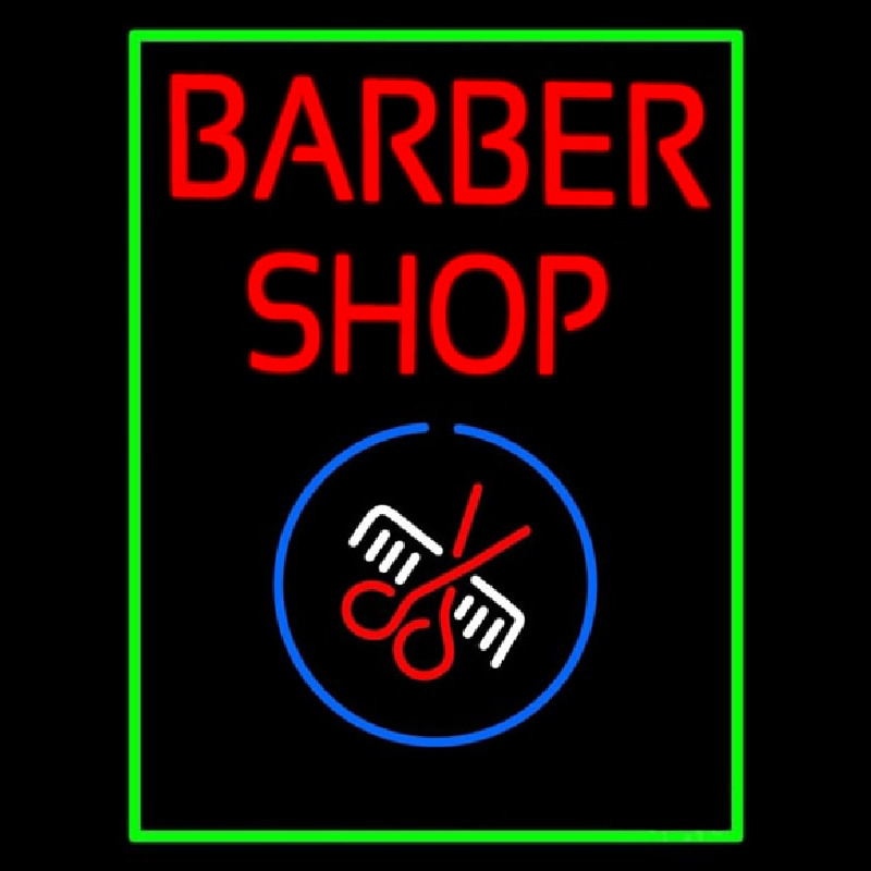 Red Barber Shop Neonreclame