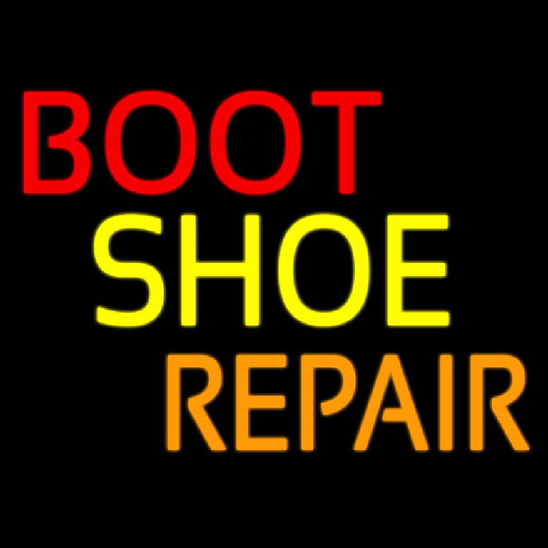 Red Boot Shoe Repair Neonreclame