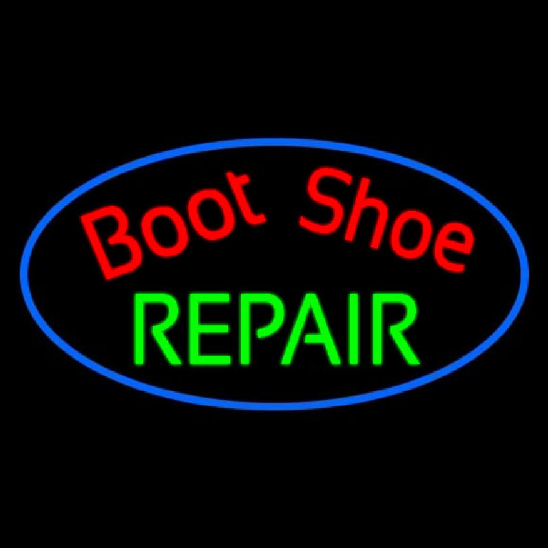 Red Boot Shoe Repair Neonreclame