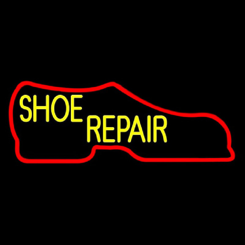 Red Boot Shoe Repair Neonreclame