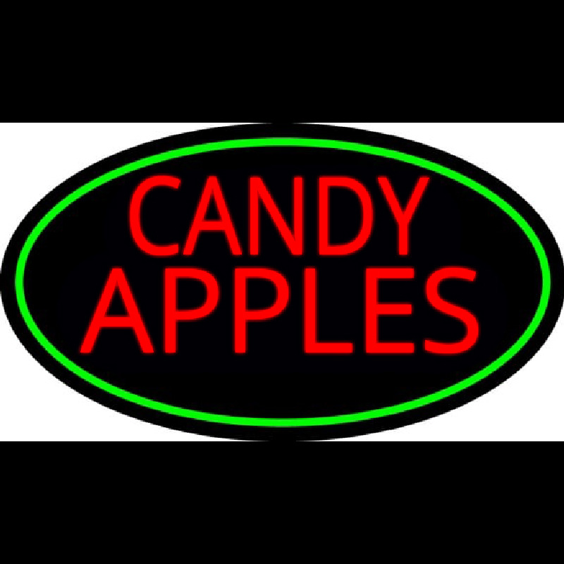 Red Candy Apples Neonreclame