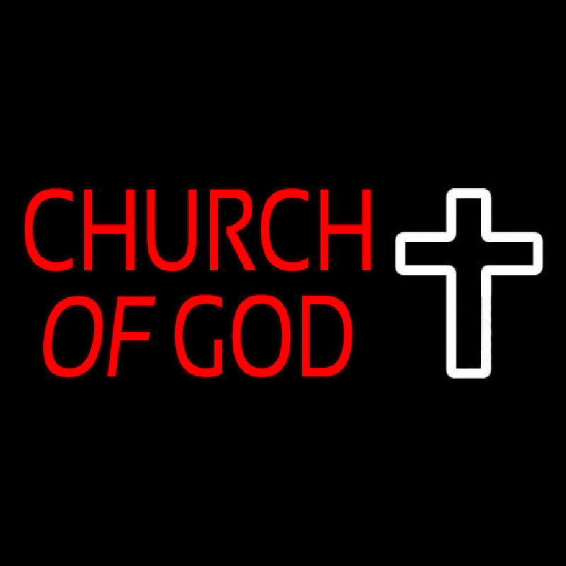 Red Church Of God Neonreclame