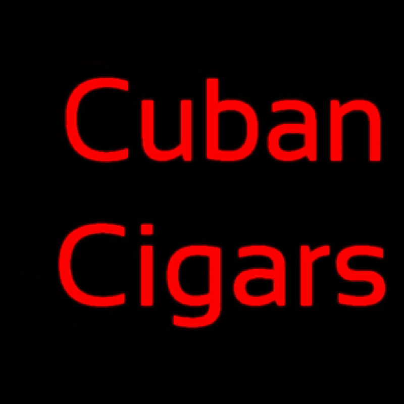 Red Cuban Cigars Neonreclame