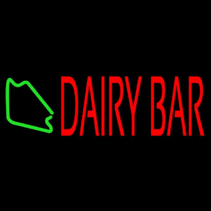 Red Dairy Bar Neonreclame