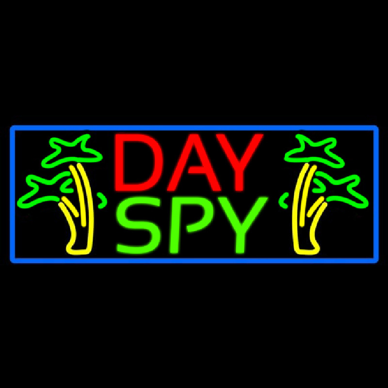 Red Day Spa Green Neonreclame