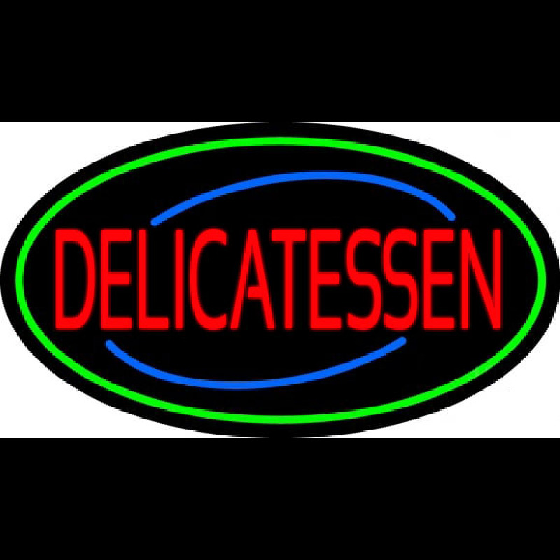 Red Delicatessen Neonreclame