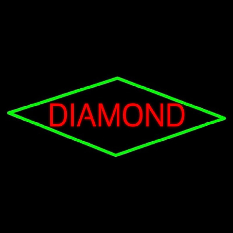Red Diamond Block Neonreclame