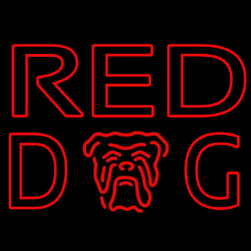 Red Dog Beer Sign Neonreclame