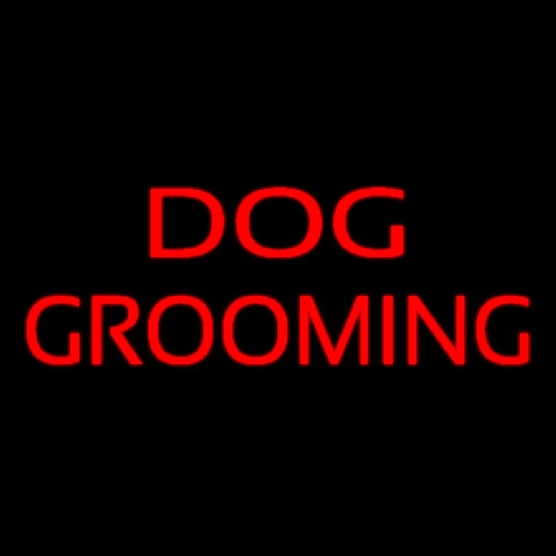 Red Dog Grooming Neonreclame