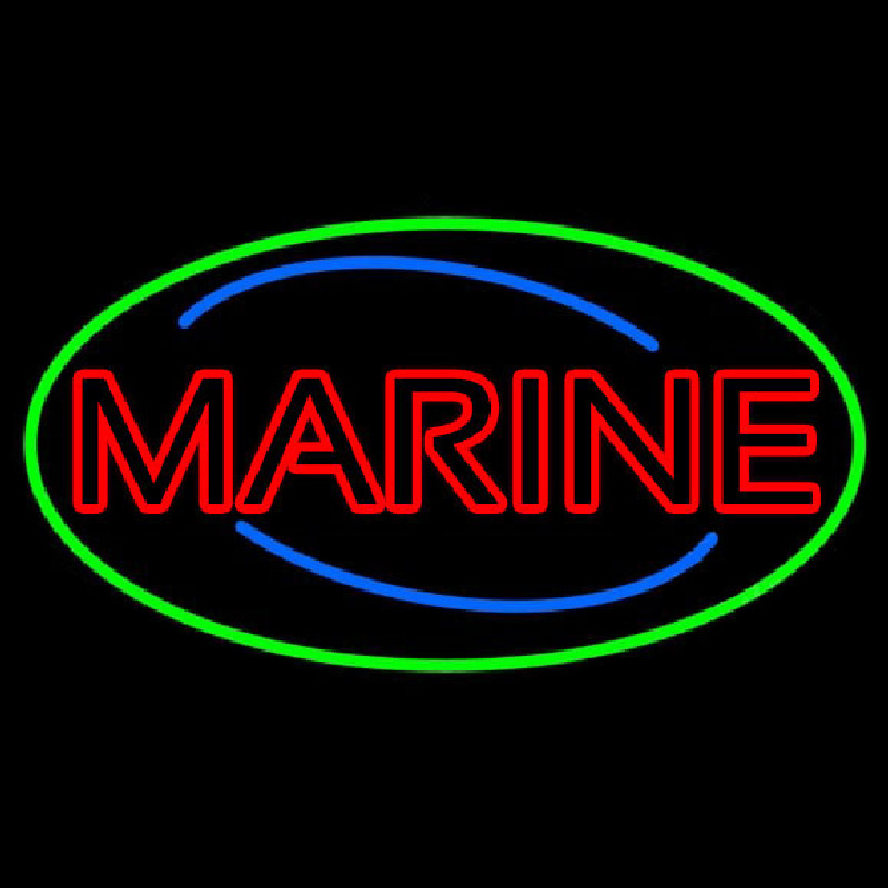 Red Double Stroke Marine Neonreclame