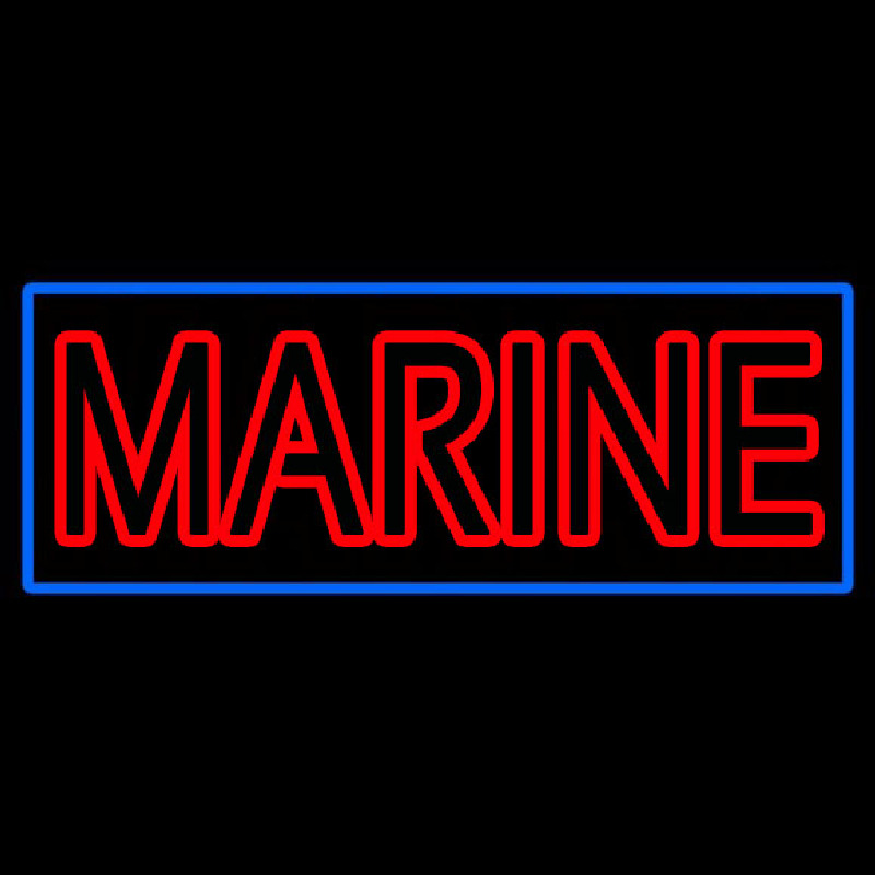 Red Double Stroke Marine Neonreclame