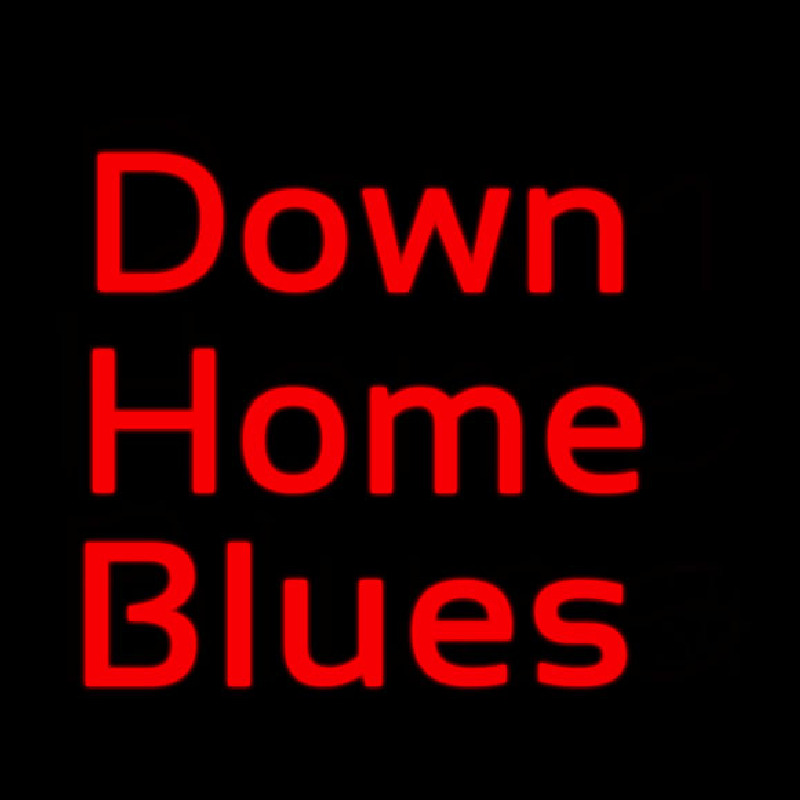 Red Down Home Blues Neonreclame