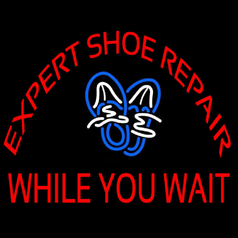 Red E pert Shoe Repair Neonreclame