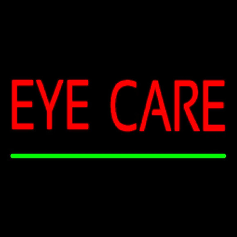 Red Eye Care Green Line Neonreclame