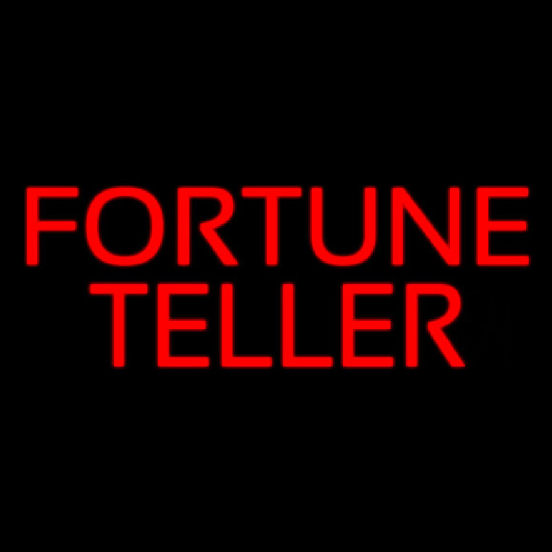 Red Fortune Teller Neonreclame
