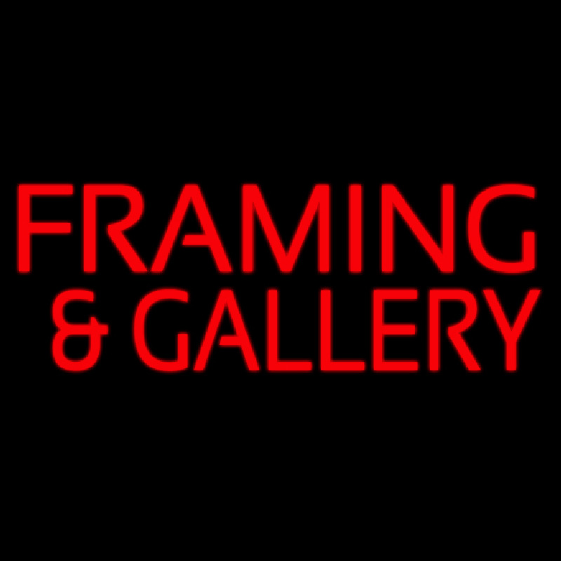 Red Framing And Gallery Neonreclame