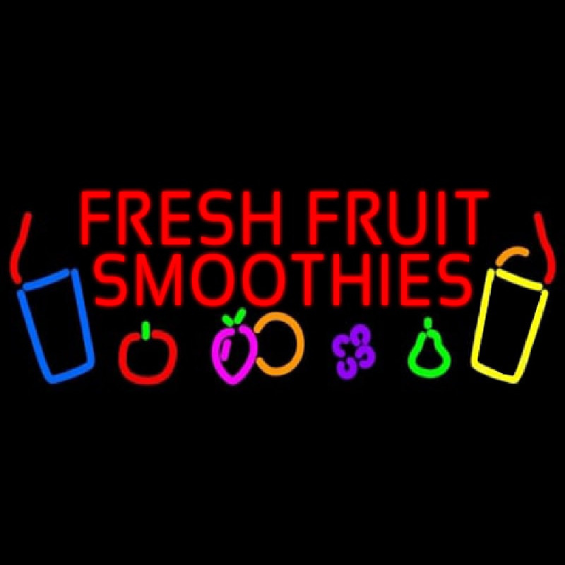 Red Fresh Smoothies Neonreclame