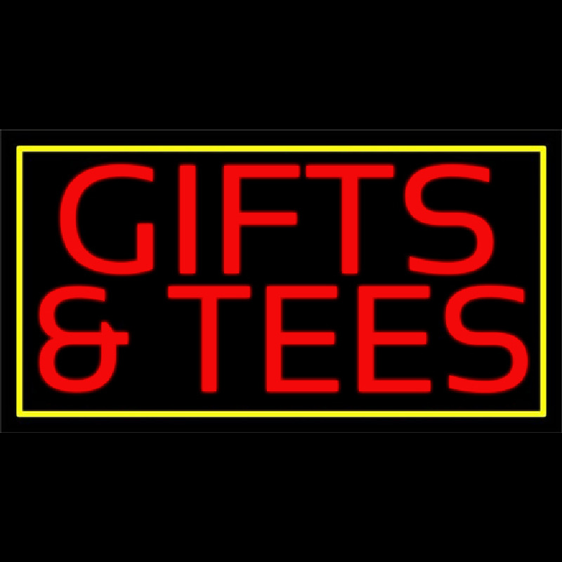 Red Gifts And Tees With Border Neonreclame