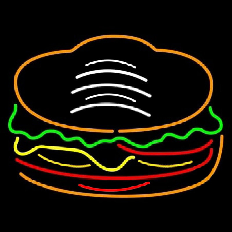 Red Green Burger Logo Neonreclame