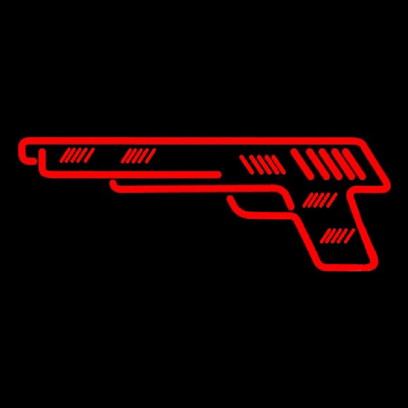 Red Gun Logo Neonreclame