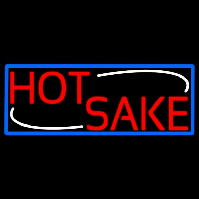 Red Hot Sake With Blue Border Neonreclame