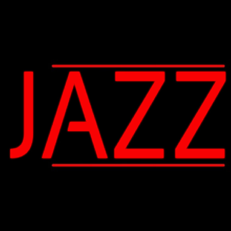 Red Jazz Block Double Line Neonreclame