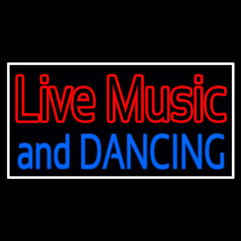 Red Live Music Blue And Dancing 1 Neonreclame
