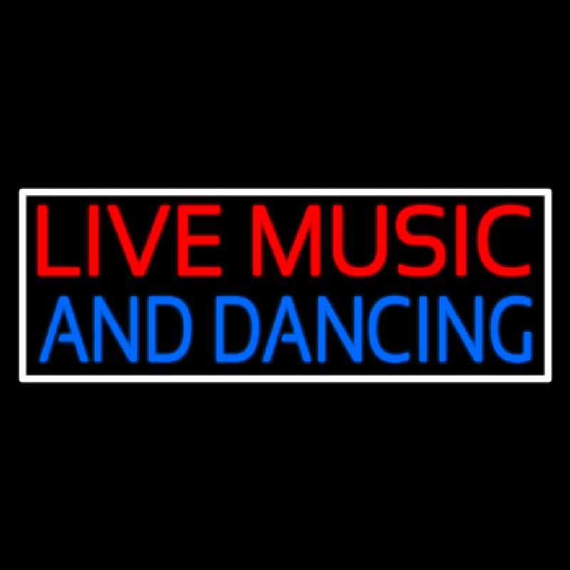 Red Live Music Blue And Dancing 2 Neonreclame